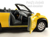 Mini Cooper S Convertible 1/28 Scale Diecast Metal Model by Kinsmart - YELLOW