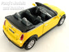 Mini Cooper S Convertible 1/28 Scale Diecast Metal Model by Kinsmart - YELLOW