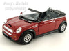 Mini Cooper S Convertible 1/28 Scale Diecast Metal Model by Kinsmart - Red