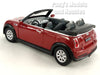 Mini Cooper S Convertible 1/28 Scale Diecast Metal Model by Kinsmart - Red