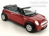 Mini Cooper S Convertible 1/28 Scale Diecast Metal Model by Kinsmart - Red