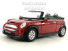 Mini Cooper S Convertible 1/28 Scale Diecast Metal Model by Kinsmart - Red