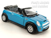 Mini Cooper S Convertible 1/28 Scale Diecast Metal Model by Kinsmart - BLUE