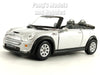 Mini Cooper S Convertible 1/28 Scale Diecast Metal Model by Kinsmart - SILVER