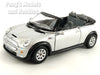 Mini Cooper S Convertible 1/28 Scale Diecast Metal Model by Kinsmart - SILVER