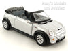 Mini Cooper S Convertible 1/28 Scale Diecast Metal Model by Kinsmart - SILVER
