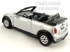 Mini Cooper S Convertible 1/28 Scale Diecast Metal Model by Kinsmart - SILVER
