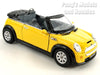 Mini Cooper S Convertible 1/28 Scale Diecast Metal Model by Kinsmart - YELLOW