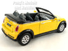 Mini Cooper S Convertible 1/28 Scale Diecast Metal Model by Kinsmart - YELLOW