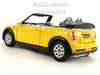Mini Cooper S Convertible 1/28 Scale Diecast Metal Model by Kinsmart - YELLOW