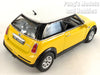 Mini Cooper S 1/28 Scale Diecast Metal Model by Kinsmart - Yellow