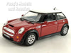 Mini Cooper S 1/28 Scale Diecast Metal Model by Kinsmart - Red