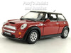 Mini Cooper S 1/28 Scale Diecast Metal Model by Kinsmart - Red