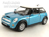 Mini Cooper S 1/28 Scale Diecast Metal Model by Kinsmart - Blue