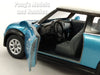 Mini Cooper S 1/28 Scale Diecast Metal Model by Kinsmart - Blue