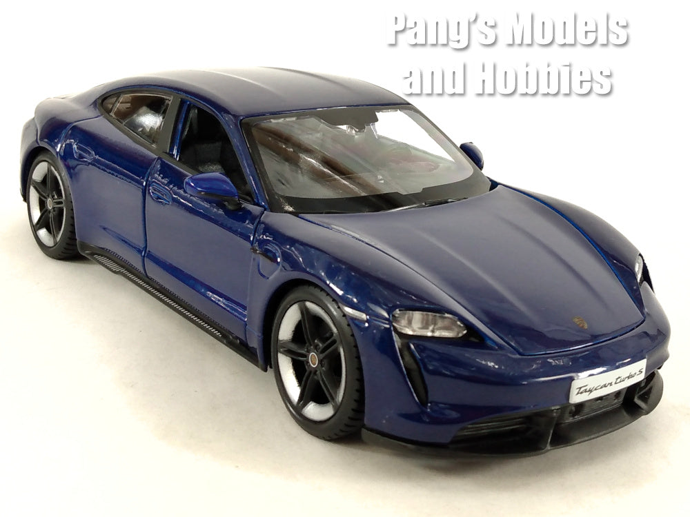 2020 Porsche Taycan Turbo S - Blue - 1/24 Scale Diecast Model by Bbura ...