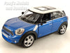 5 Inch Mini Cooper S - Blue - 1/34 Scale Diecast Metal Model by Unifortune