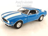 1968 Chevy Camaro Z28 - Blue - 1/24  Scale Diecast Metal Model by Maisto