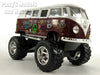 Volkswagen -VW T1 (Type 2) "Peace and Love" Bus - Off Road - Brown - 1/32 Scale Diecast & Plastic Model by Kinsmart