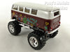 Volkswagen -VW T1 (Type 2) "Peace and Love" Bus - Off Road - Brown - 1/32 Scale Diecast & Plastic Model by Kinsmart