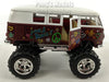 Volkswagen -VW T1 (Type 2) "Peace and Love" Bus - Off Road - Brown - 1/32 Scale Diecast & Plastic Model by Kinsmart