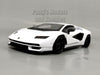 2022 Lamborghini Countach LPI 800-4 - WHITE - 1/24 Diecast Metal Model by Welly