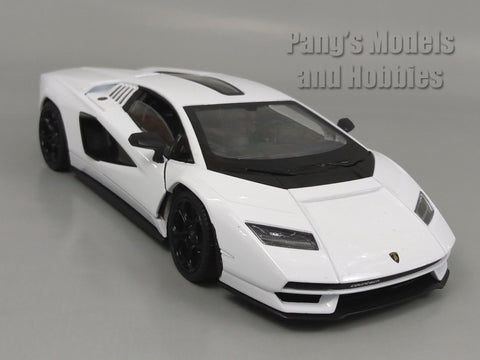 2022 Lamborghini Countach LPI 800-4 - WHITE - 1/24 Diecast Metal Model by Welly