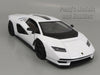 2022 Lamborghini Countach LPI 800-4 - WHITE - 1/24 Diecast Metal Model by Welly
