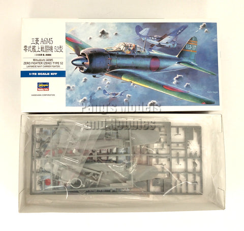 Mitsubishi A6M5 A6M Zero Type 52 - IJN 1/72 Scale Plastic Model Kit (Assembly Required) by Hasegawa