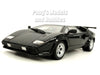 1985 Lamborghini Countach LP 5000 - Black - 1/24 Diecast Metal Model by Maisto