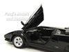 1985 Lamborghini Countach LP 5000 - Black - 1/24 Diecast Metal Model by Maisto