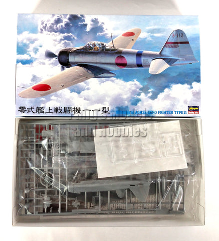 Mitsubishi A6M A6M2 Zero Fighter Type 11 Japan 1/48 Scale Plastic Model Kit (Assembly Required) by Hasegawa