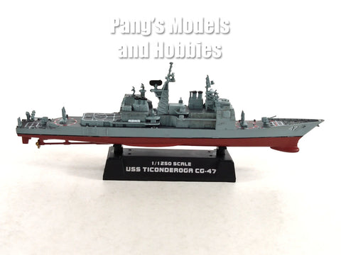 USS Ticonderoga CG-47 Guided Missile Cruiser - US NAVY 1/1250 Scale Plastic Model by Easy Model