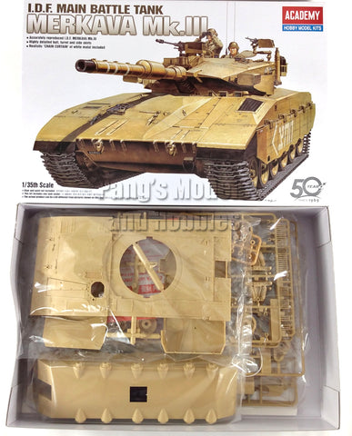 Merkava Mk.III Israel Defense Forces 1/35 Scale Plastic Model Kit (Assembly Required) by Academy