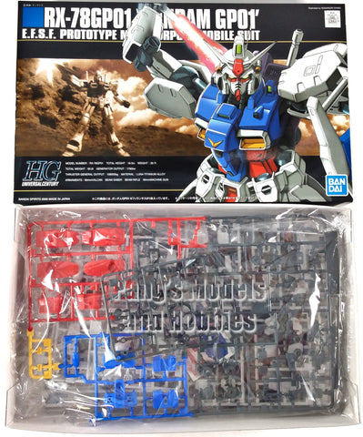 Gundam GP01 Zephyrantes HGUC - 0083: Stardust Memory 1/144 Scale Plastic Model Kit (Assembly Required) by Bandai