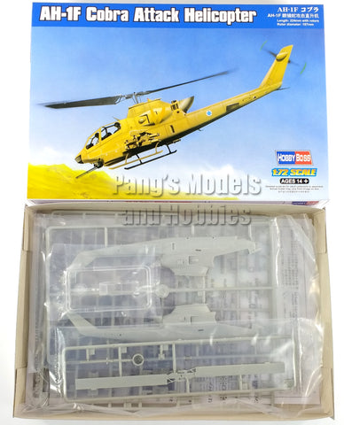 Bell AH-1 AH-1F Cobra Attack Helicopter US ARMY - IDF 1/72 Scale Model Kit Assembly Needed - Hobby Boss (Copy)