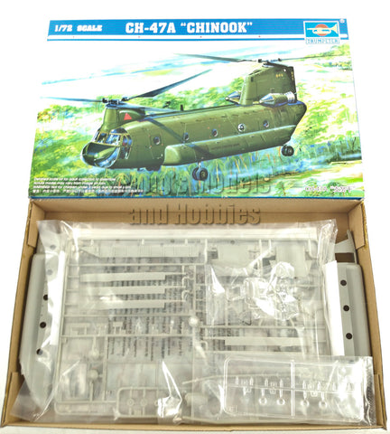 Boeing - Vertol CH-47 CH-47A Chinook Heavy Lift Helicopter US ARMY 1/72 Scale Model Kit Assembly Needed - Trumpeter