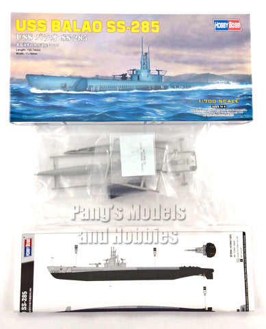 USS Balao SS-285 Balao Class Submarine US NAVY - 1/700 Scale Model Kit Assembly Needed - Hobby Boss