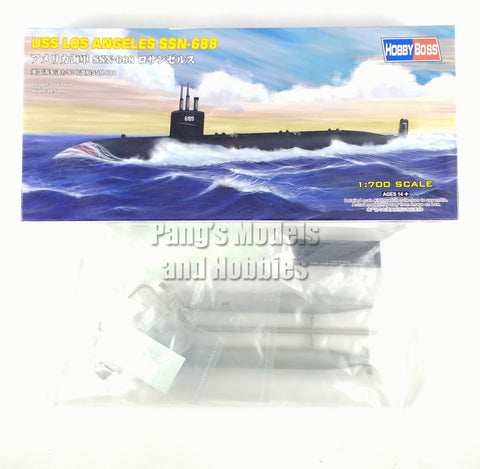 USS Los Angeles SSN-688 Nuclear Submarine US NAVY - 1/700 Scale Model Kit Assembly Needed - Hobby Boss