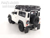 Land Rover Defender with Roof Rack and Snorkel Kit - White - 1/24 Scale Diecast Car Model by Welly