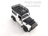 Land Rover Defender with Roof Rack and Snorkel Kit - White - 1/24 Scale Diecast Car Model by Welly