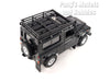 Land Rover Defender with Roof Rack and Snorkel Kit - Black - 1/24 Scale Diecast Car Model by Welly