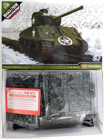 M4 M4A3 Sherman Battle of the Bulge - US ARMY 1/35 Scale Plastic Model Kit (Assembly Required) by Academy