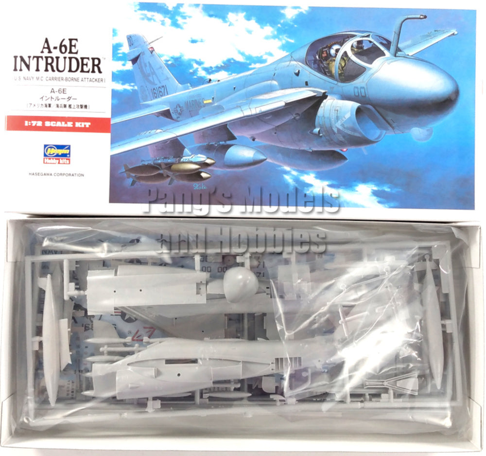 Grumman A-6 A-6E Intruder US NAVY - MARINES 1/72 Scale Plastic Model Kit (Assembly Required) by Hasegawa