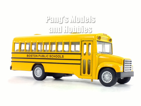 5 Inch Long Boston School Bus - Yellow School Bus - 1/72 Scale Diecast Model