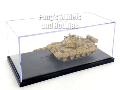 Type 59 59D Chinese Army Tank Digital Summer Tan Camo with Display Case - 1/72 Scale Model by Panzerkampf