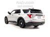 2022 Ford Explorer Police Interceptor SUV - SILVER - 1/24 Scale Diecast Model by Motormax