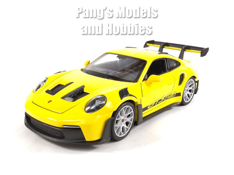 2021 Porsche 911 992 GT3 RS - Yellow - 1/24 Diecast Metal Model by Welly