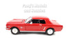 1964 1964.5 Ford Mustang Convertible Hard Top - RED - 1/24 Diecast Metal Model by Showcasts