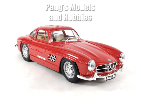 1954 Mercedes-Benz 300 SL - RED - 1/24 Scale Diecast Model by Bburago